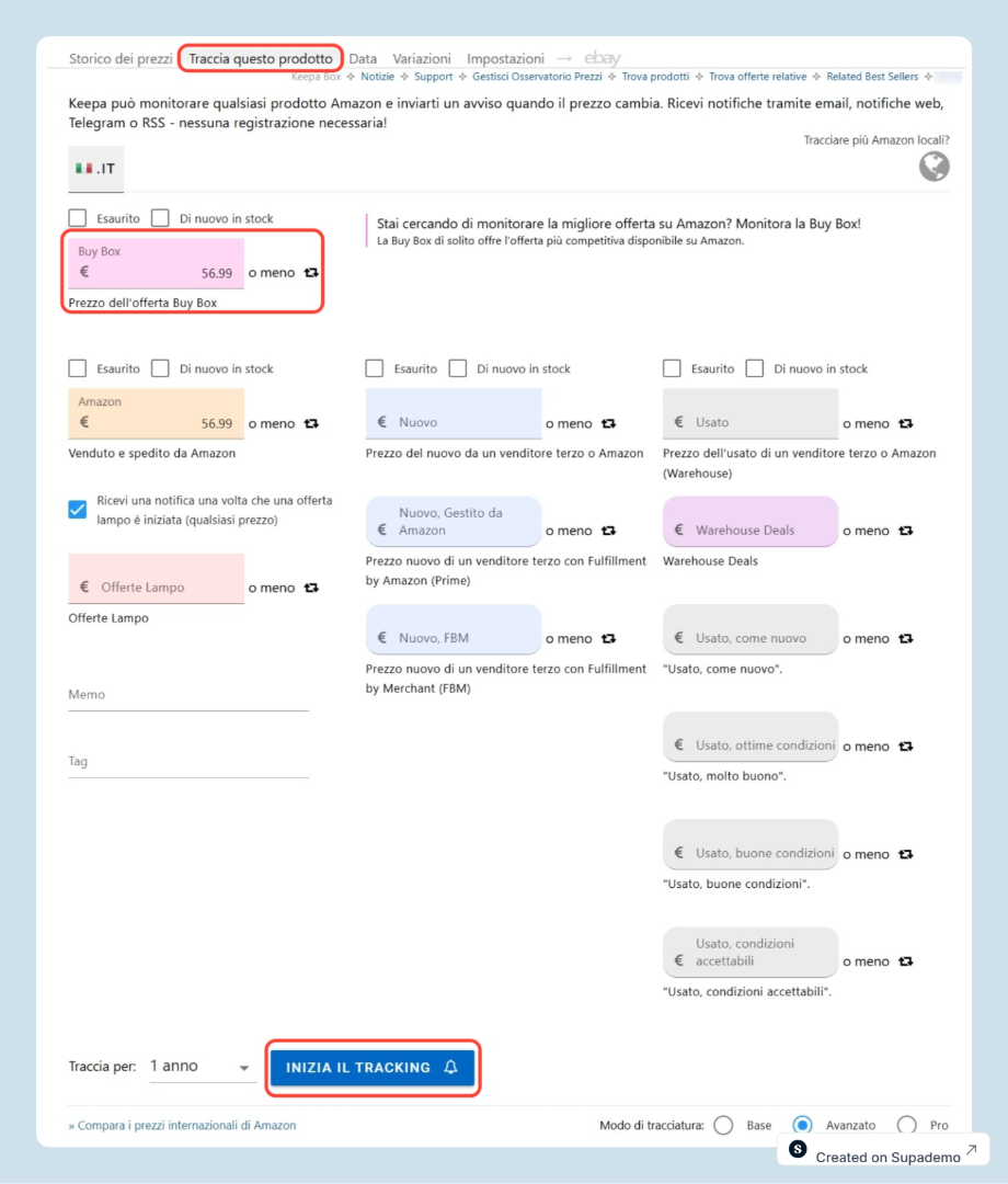keepa alert prezzo amazon notifiche step by step - keepa black friday prime day offerte reali